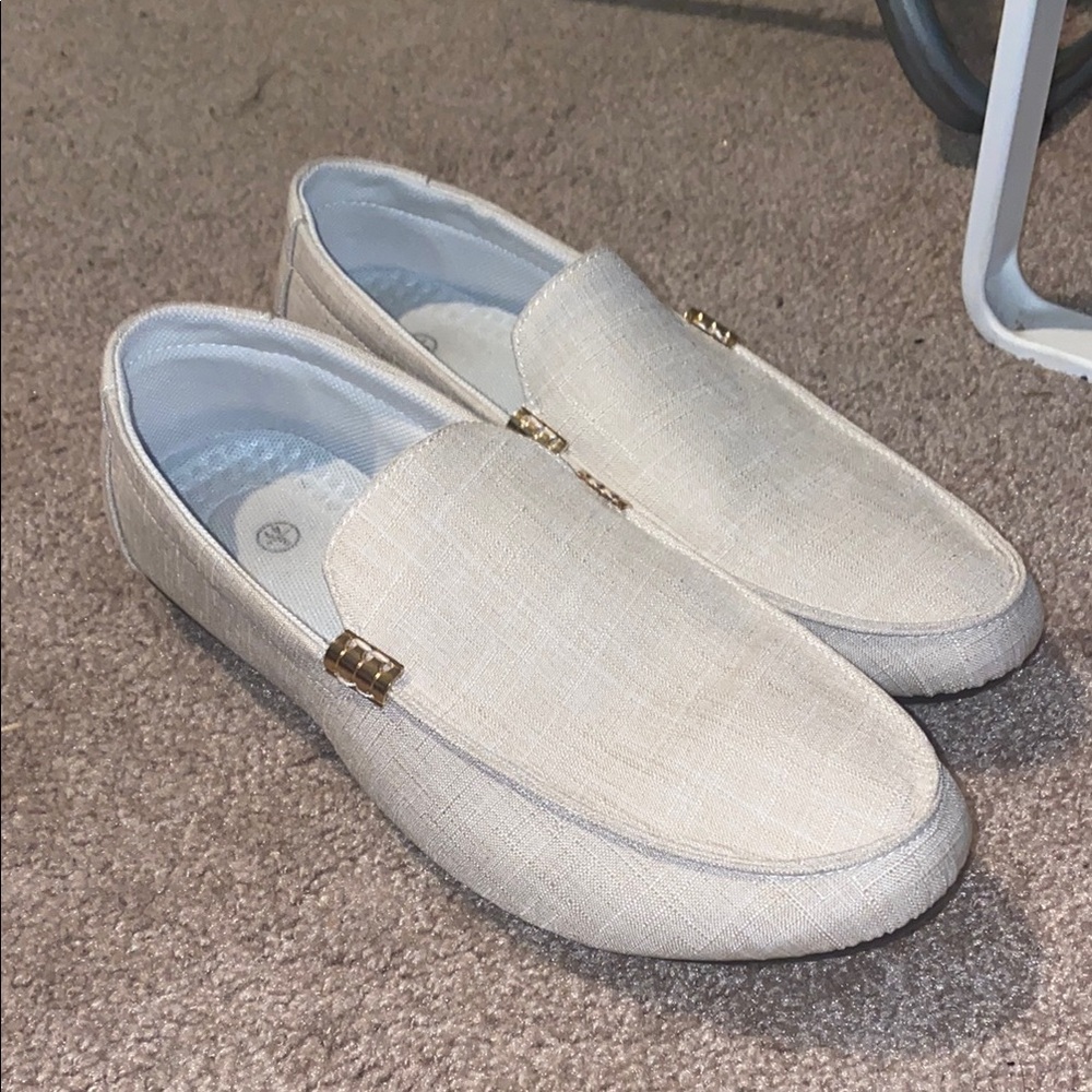 Men's Cream Loafers